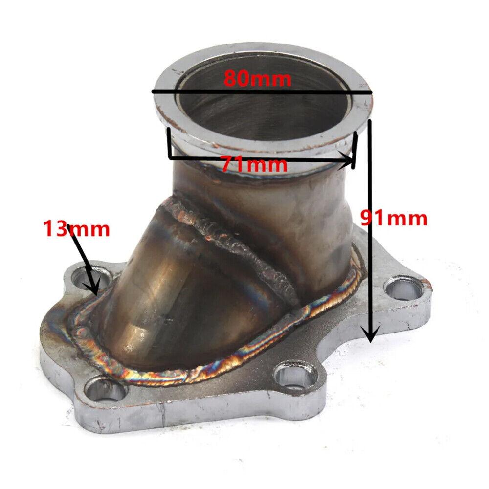 TD04 5-Bouts Downpipe Flens naar 2,5" V-Band Conversie Adapter Voor Subaru WRX