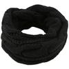Thickened Knitted Scarf Solid Color Warm Scarves Simple Wool Bib  Men