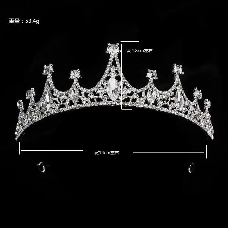 

Свадебные украшения Корейские свадебные аксессуары хрустальная детская корона принцессы тиара сплав горный хрусталь ободок