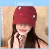 Cotton Breathable Baseball Cap With Bear And Letter Embroidery Design Fall For
