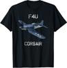 F4U Corsair Vintage WW2 Warbird Fighter Plane T-Shirt
