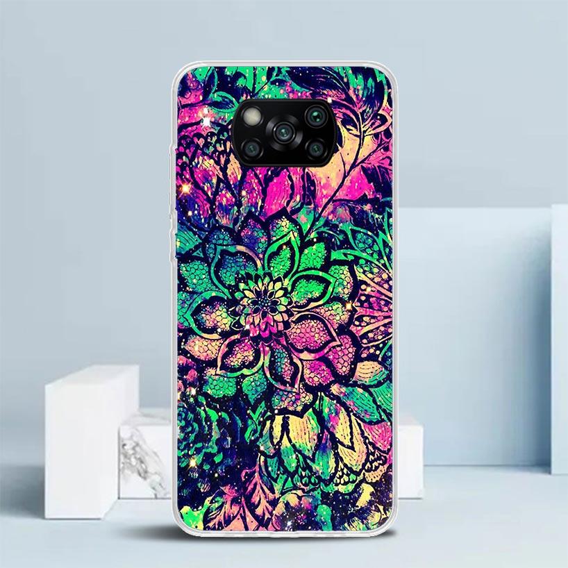 Coque de téléphone Mandala Tournesol Mandala Pour Xiaomi Poco F7 Ultra X5 X6 X7 Pro M7 Redmi 15C 15 13C 13 12C 12 10C 10 10A 9 9C 9A 9T C