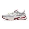 Fishbone Cushioning Abrasion Resistant Slip Resistant Casual Shoes Women's White Silver Red 922628899-5