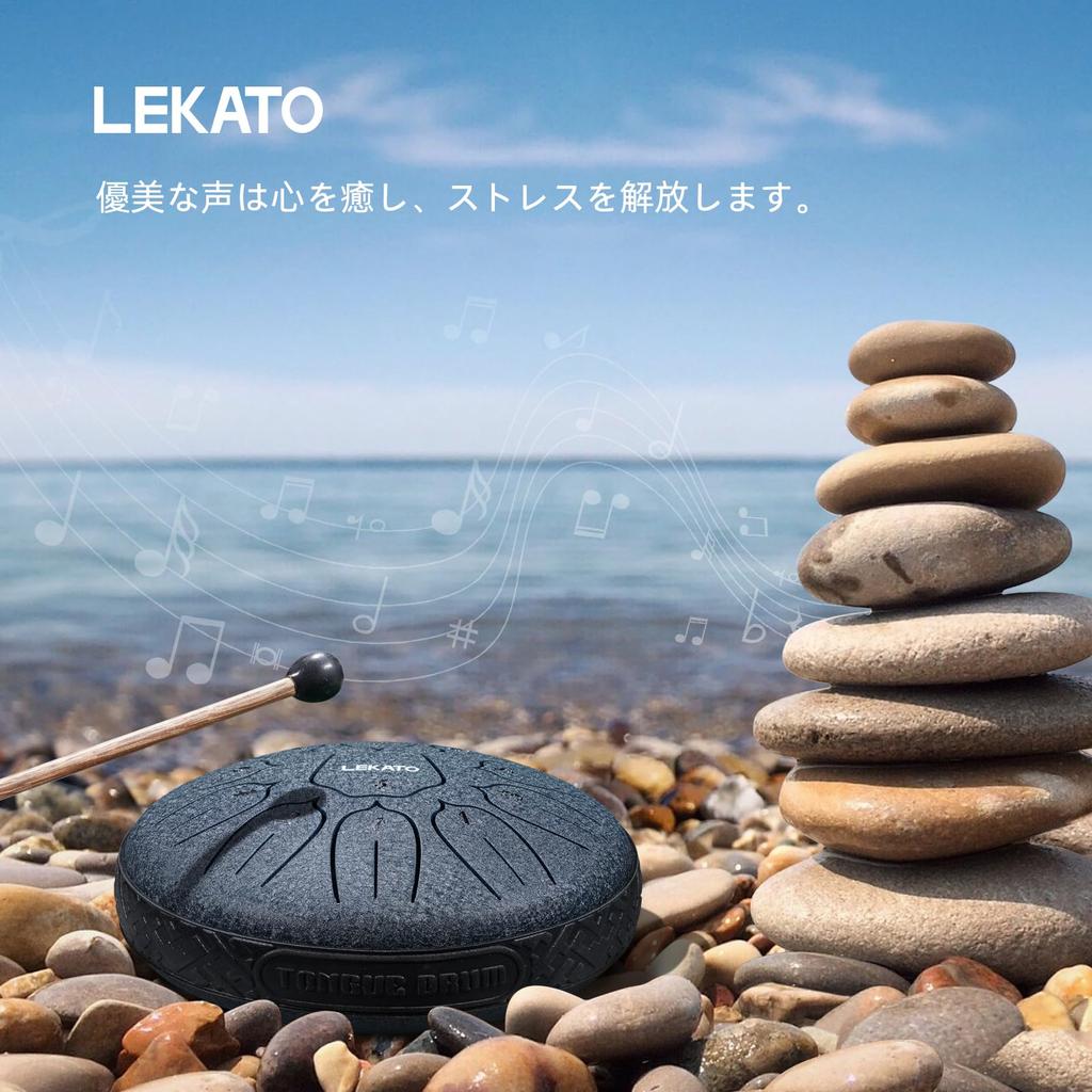 Zungentrommel, Schlitztrommel, 11 Töne, 6 Zoll, mit Aufbewahrungstasche, Musikinstrument, Schlaginstrument, Yoga, Meditation, Zen, Gebet, Notenblatt inklusive