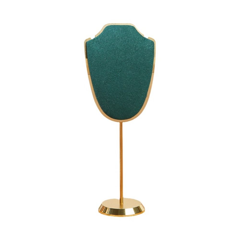 Velvet Necklace Pendant Holder Metal Base Jewelry Storage Display Rack for Home Jewelry Storage