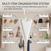 V-Shaped Double-Sided Hanging Rack Space-Saving Multi-Hook Storage Organizer for Home Dormitory Closet Hat and Accessory Holder