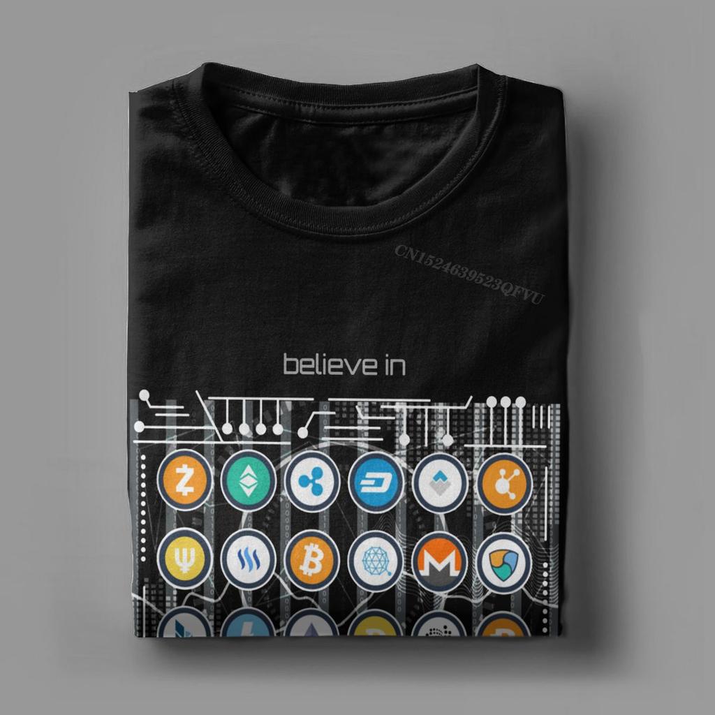 Lässiges Blockchain Kryptowährung BitCoin Krypto BTC T-Shirt Herren Damen T-Shirt Hodl Cardano ADA Ethereum SHIB DOGE T-Shirts Erwachsene