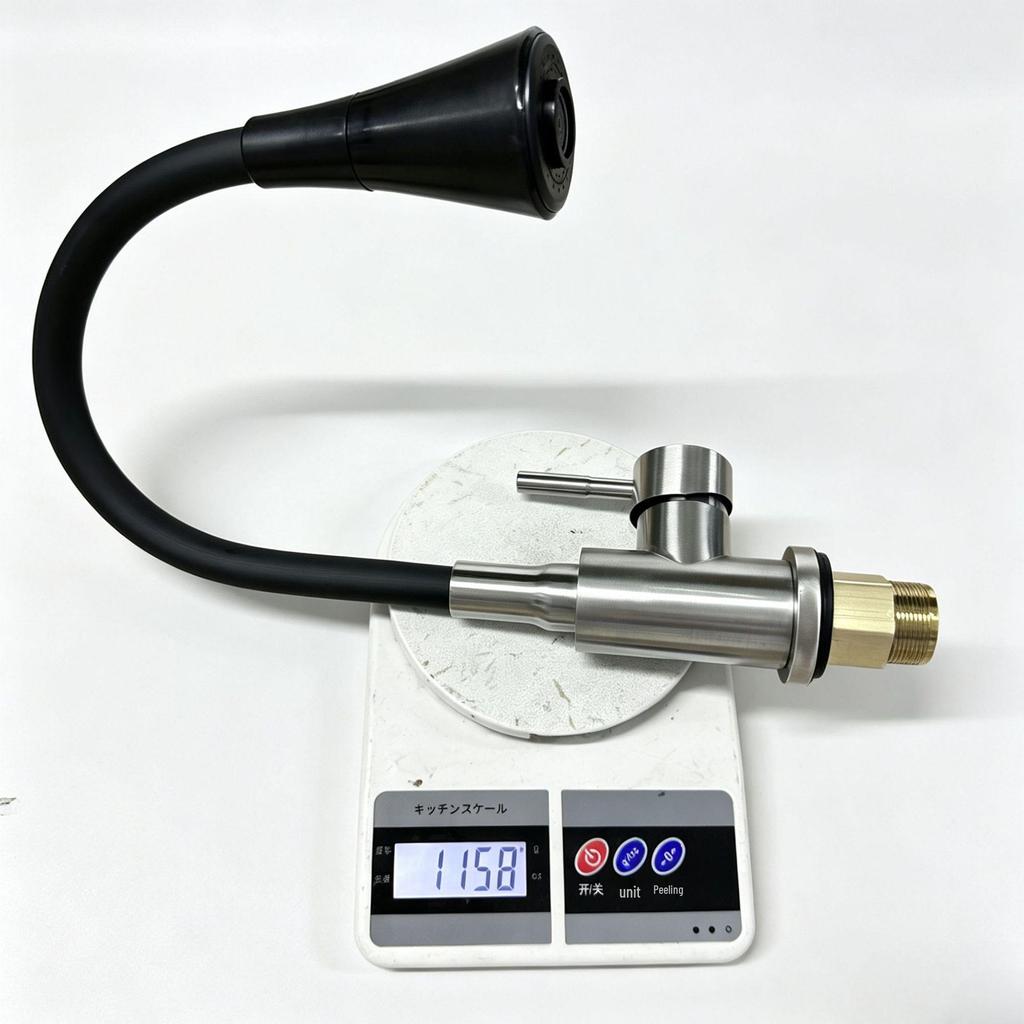 Hot Selling Kitchen Faucet: Silicone Flexible Hose, 360° Rotating Stainless Steel, Cold and Hot Water