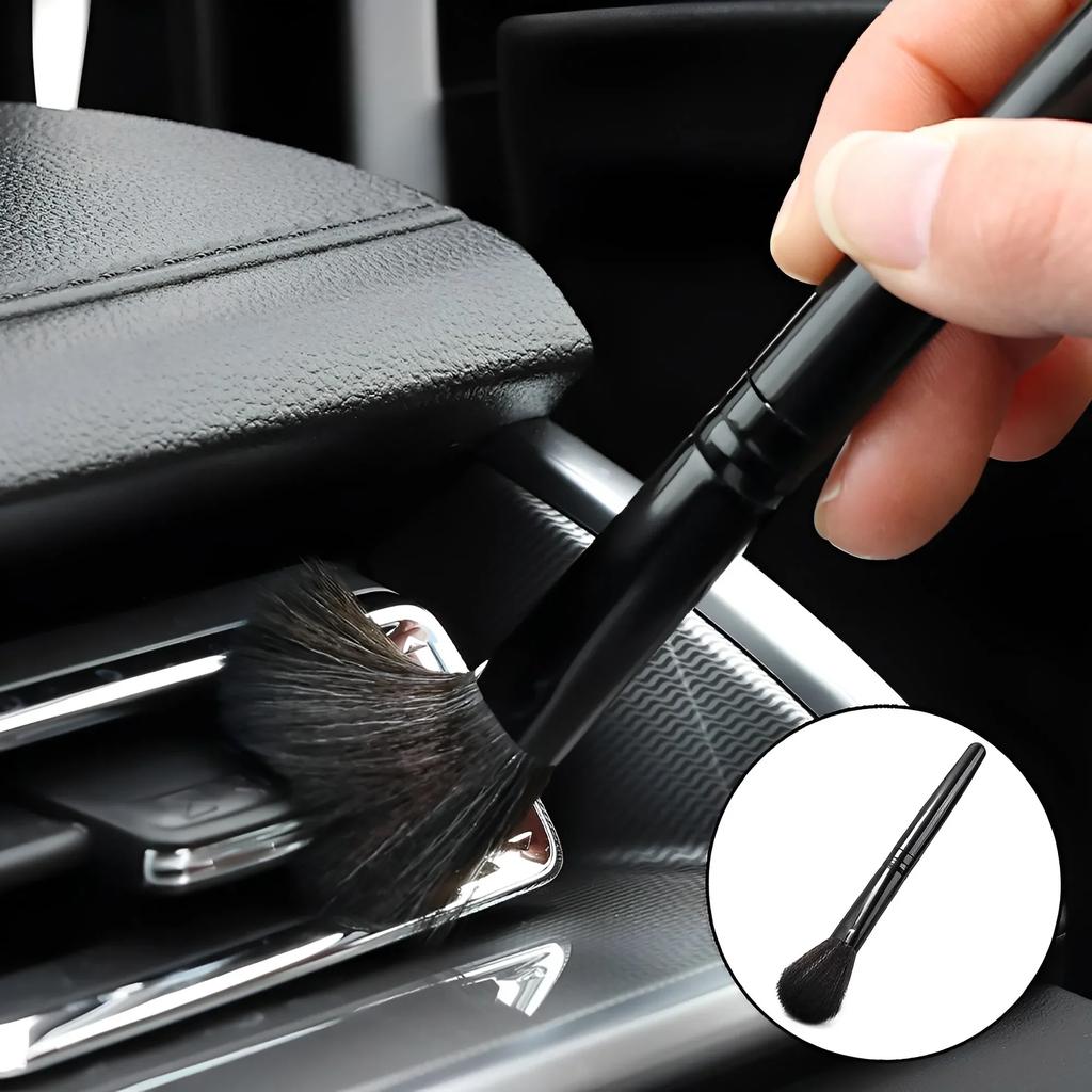 Automotive Interior Detail Brush Ultra Soft Fiber Brushes Electrostatic Dust Removal Tool Gap Brush Cleaning Car Cleaning Vent