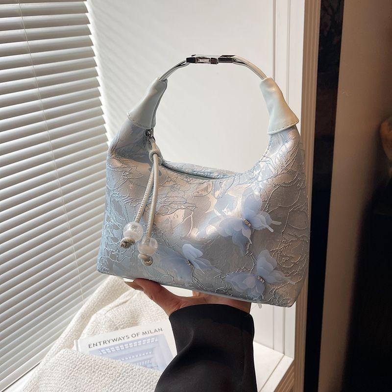 Super Fire Niche New Chinese Bag Women 2025 New Summer National Style Embroidery Small Bag Versatile Messenger Dumpling Bag