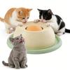 1Pc Interactive Cat Slow Feeder Anti-spill Self-entertaining Treat Dispenser Teeth Cleaning Stress Relief Pet Snack Dish
