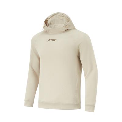 Li Ning CBA Series Professioneller Basketball Einfarbiges Logo Hoodie Bequem Atmungsaktiv Vielseitig Lässiges Sweatshirt Herren Hoodies AWDU521-3
