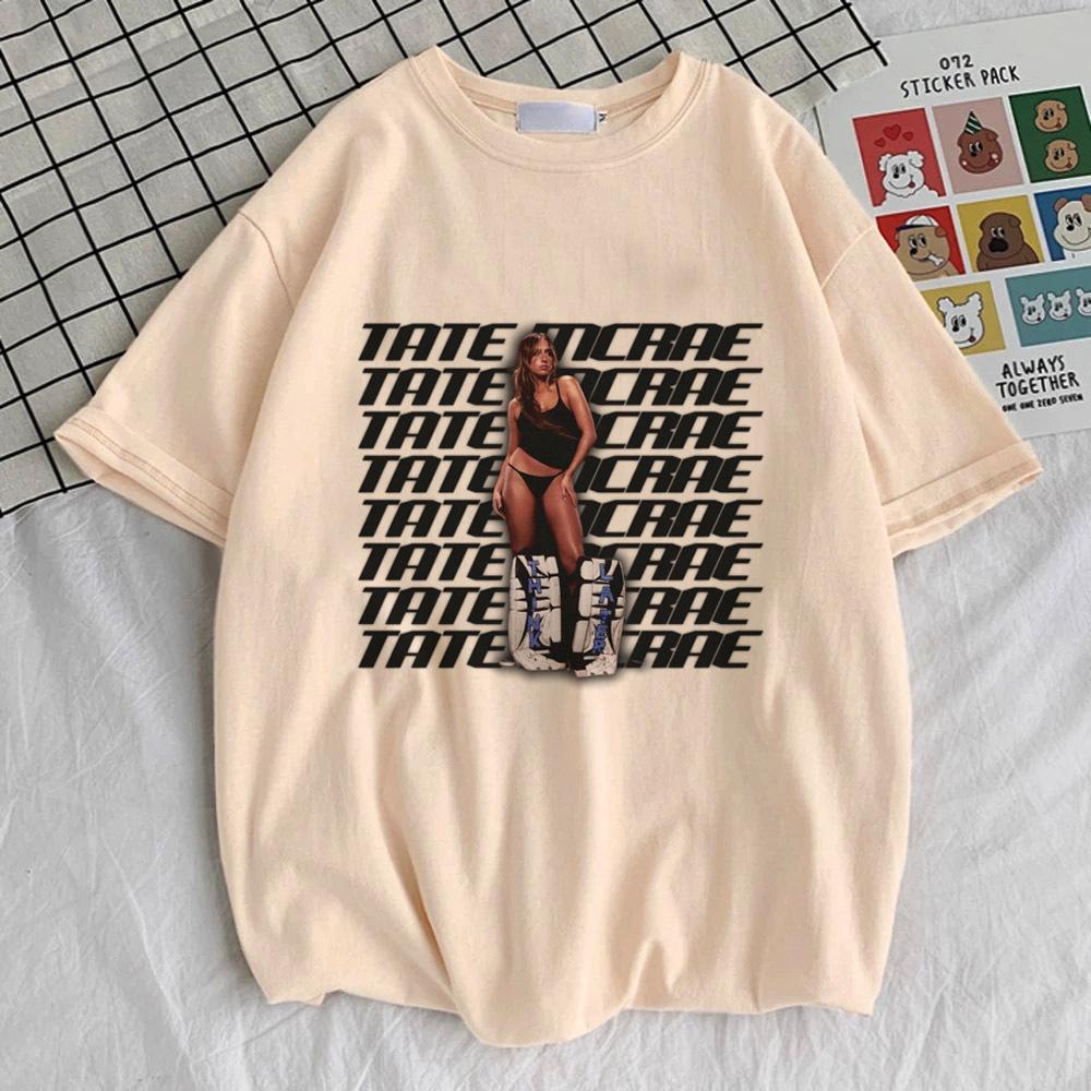 

Tate Mcrae T8 shirt girl aesthetic hip hop Gothic Graphic 2000s Breathable tshirt Classic Trendy hip hop Graphic 2XL