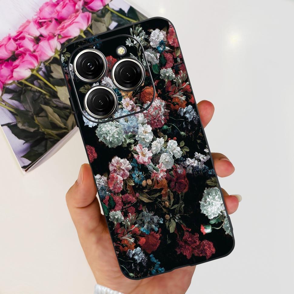 For Tecno Spark 20 Pro Casing KJ6 Luxury Candy Painted Cover Soft Silicone Case For Tecno Spark 20 Spark20 Pro Housing Funda