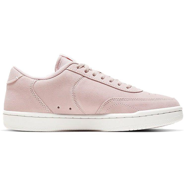 Nike Court Vintage Artificial Leather Slip Resistant Abrasion Resistant Low Top Skateboard Shoes Women's Pink White CZ7930-600