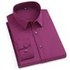Bamboo Fiber Iron-Free Long Sleeve Korean Style Casual Men's Shirt