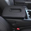 Center Console Cover Compatible With -2025 Chevy Silverado/GMC Sierra Jump Seat Accessories, Middle Console Armrest Lid Leather Protective Cover(For