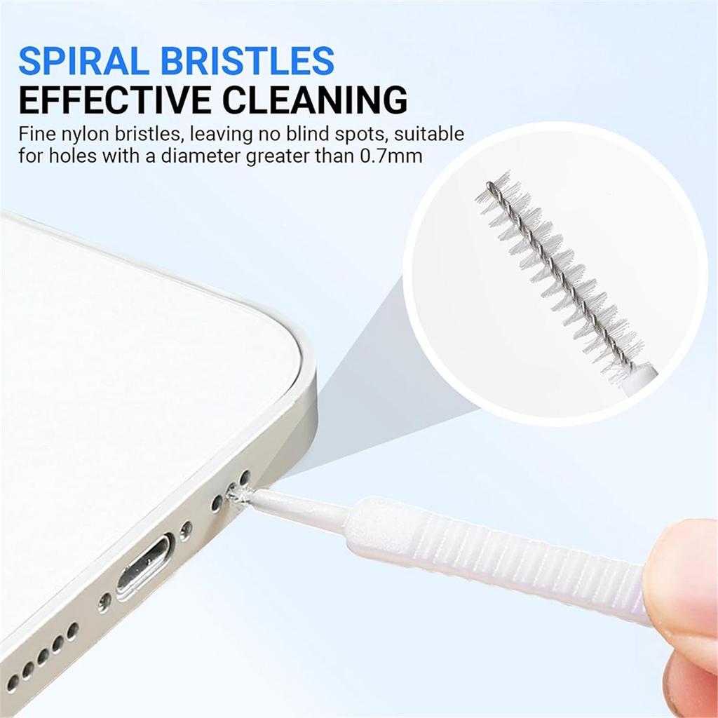Portable Phone Cleaner, Cleaning Kit for USB-C Ports, Ports and Speakers, 12 Anti-Dust Brushes and Foam Tips