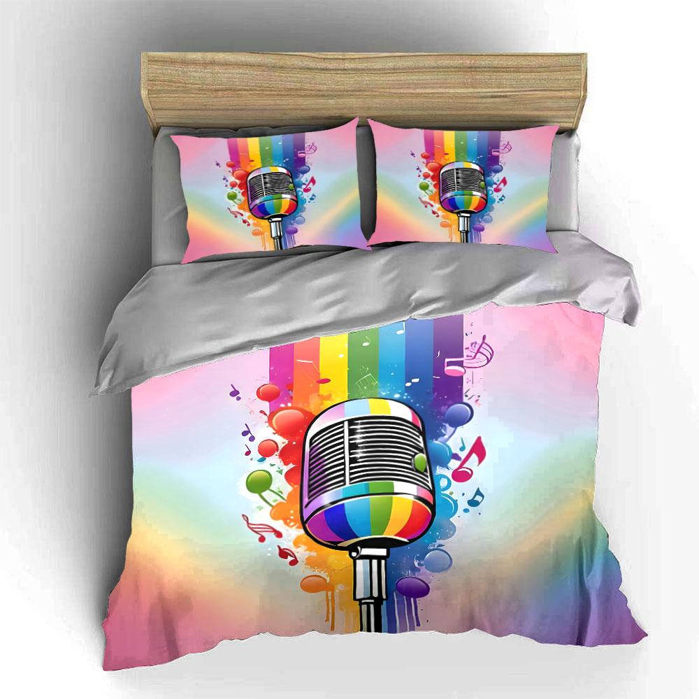 Colorful melody explosion. Bedding sets Duvet covers Pillowcases(1* Duvet Cover 2* Pillowcases without duvet insert)