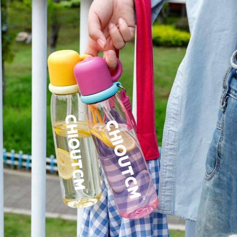 Large Capacity Straw Cup Shatter-resistant & High Temperature Resistant Portable Sports Water Bottle for Students Outdoor Use