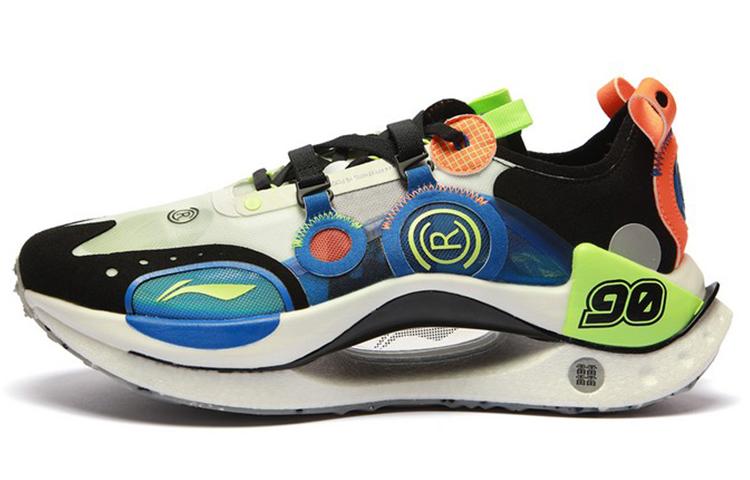 Li Ning Casual Shoes Men s Low Top Ivory/Crystal Blue/Black AZGS021-3 45
