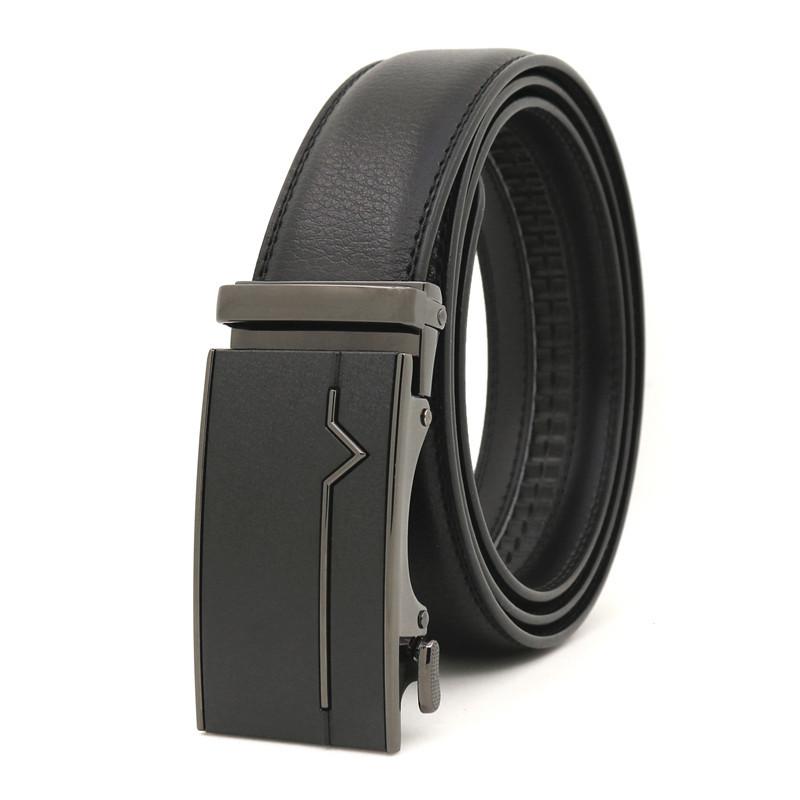 

Привет мужской кожаный ремень Роскошные дизайнерские ремни Мужчины Высокое качество Мужской ремень с металлической пряжкой 110cm