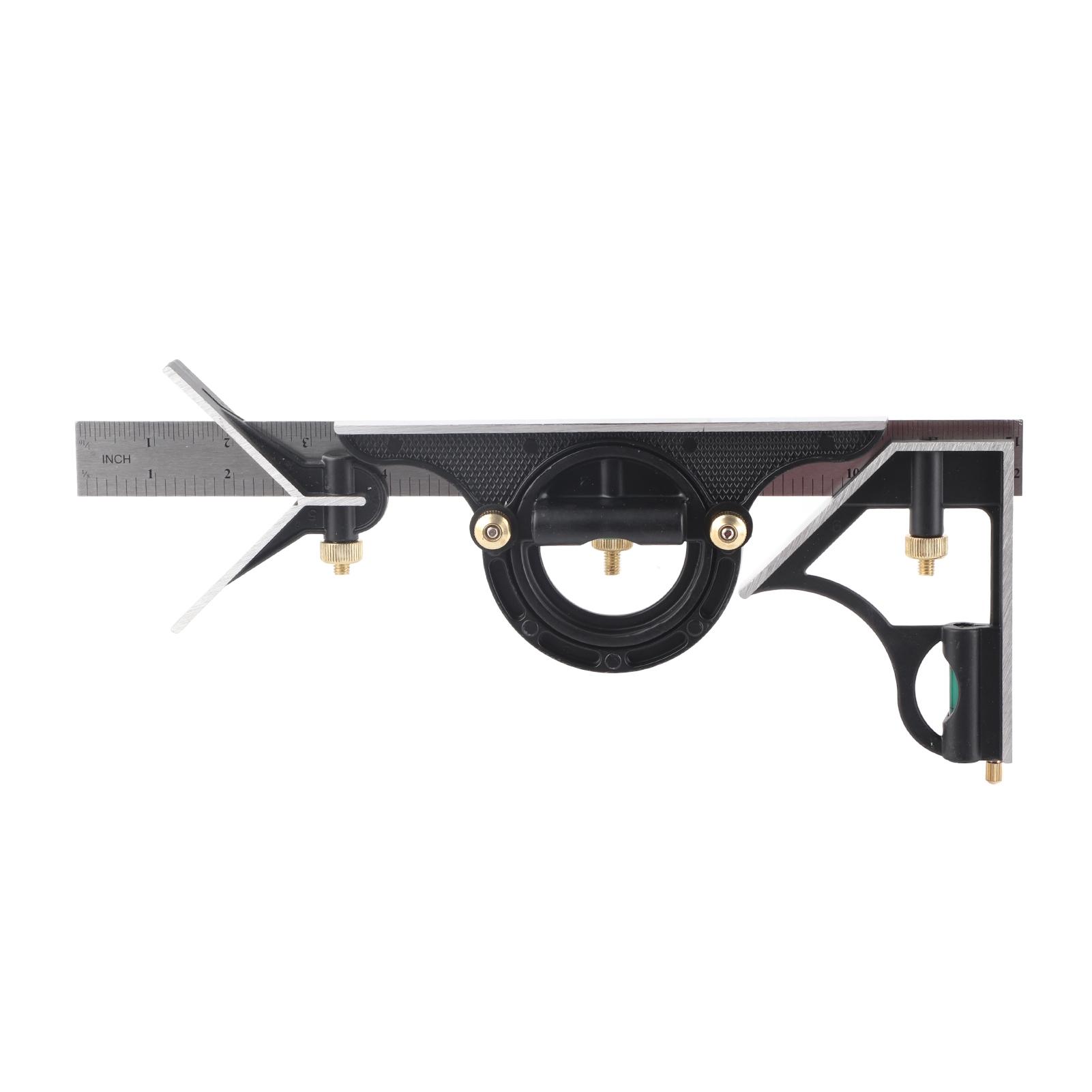 

Комбинированная квадратная линейка 300 мм, регулируемая скользящая линейка и транспортир, набор для измерения уровня