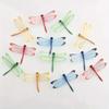 10PCS Garden flowerpot simulation dragonfly cuttings Color 3D simulation dragonfly Courtyard Outdoor Garden Decoration
