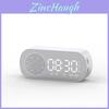 Bluetooth Led Alarm Clock With Radio And Builtin Speaker For Bedroom Decor
