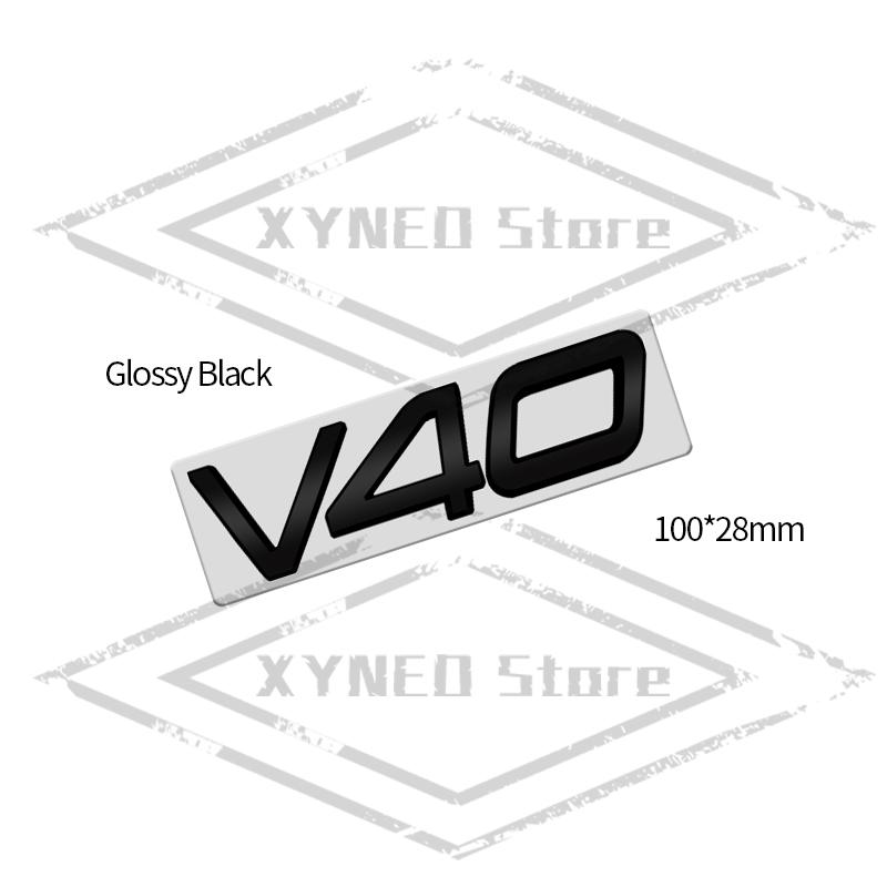 Car Sticker Metal For Volvo XC40 XC60 XC90 XC70 S60 S90 V40 V60 V70 D2 D3 D4 D5 D6 D7 D8 AWD Glossy Black Emblem Trunk Decal