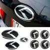 7pcs ABS Auto Emblem for K2 K3 KX3 K5 Sorento Rio Forte Sportage Ceed T25 Optima Carens Front Trunk Steering Wheel Hub Stickers