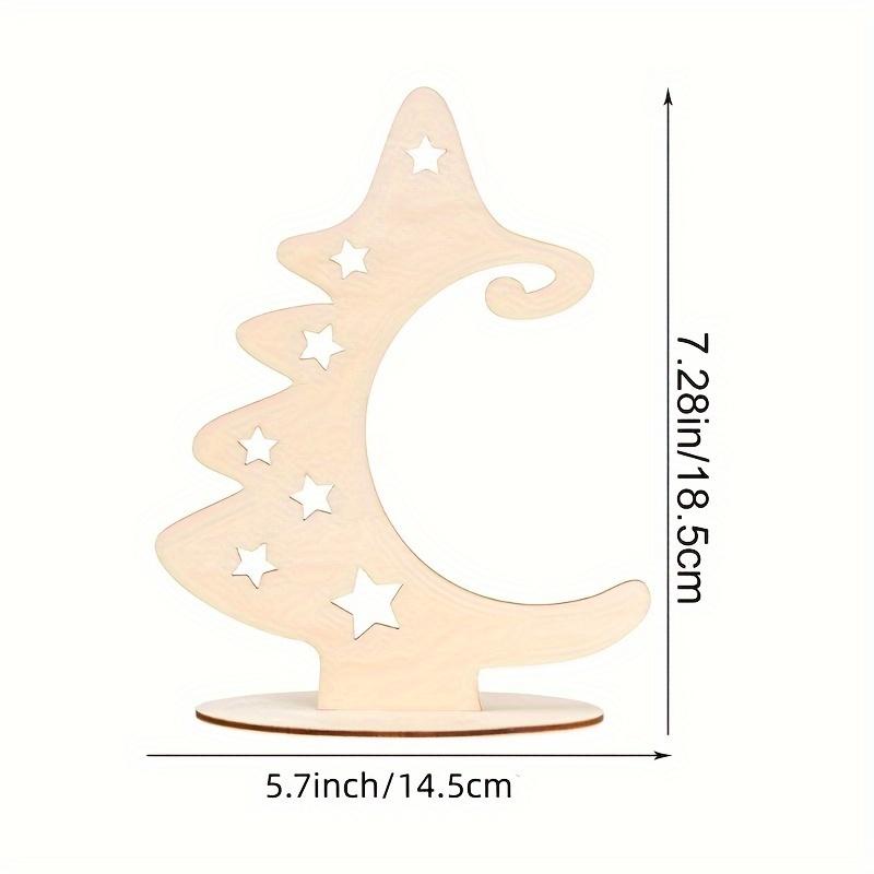 5/10pcs Christmas ornaments Wood Crafts Creative Home Decoration Festival Gifts Desktop Subtraction DIY Christmas Tree