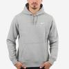Nike Club Swoosh Logo Pullover Hoodie Men Tops Dark-Grey 916271-063