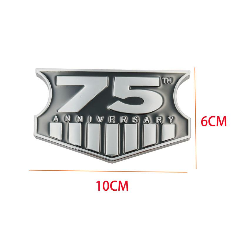 3D Metal 4X4 Limited 75th Anniversary Emblem Sticker Rear Trunk Front Door Side Badge for Jeep Grand Cherokee Compass Wrangler