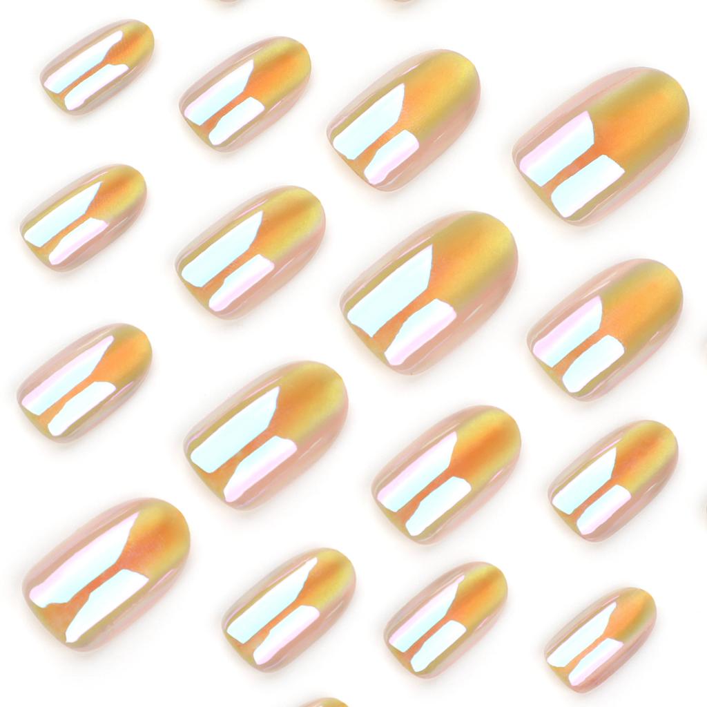 Wear nail pads Processing nail art False nails Light custom nail patches Aurora cat eye nail pads