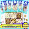 Dog Teething Cleaning Biscuits - Multi-Flavor (Chicken, Beef, Calcium, Milk), Deodorizing Mini Buns, 100g
