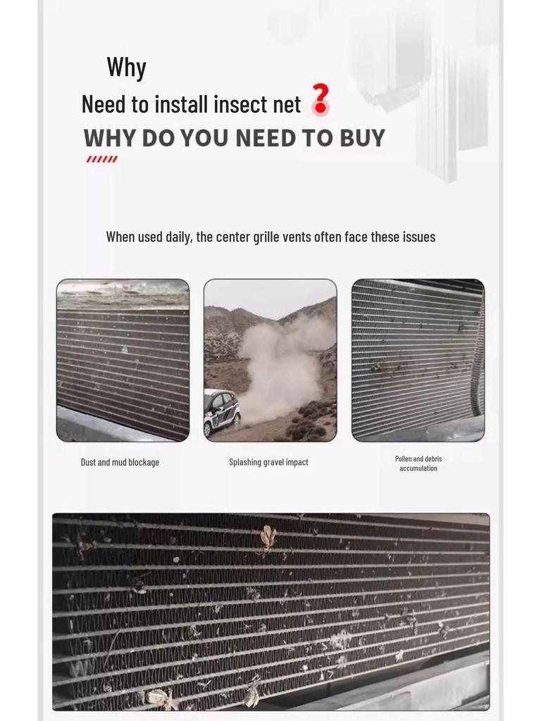 Compatible Galaxy E8 Insect and Mosquito Net for Water Tank Protection, Blocks Willow Catkins, No Need To Remove Front Grille.
