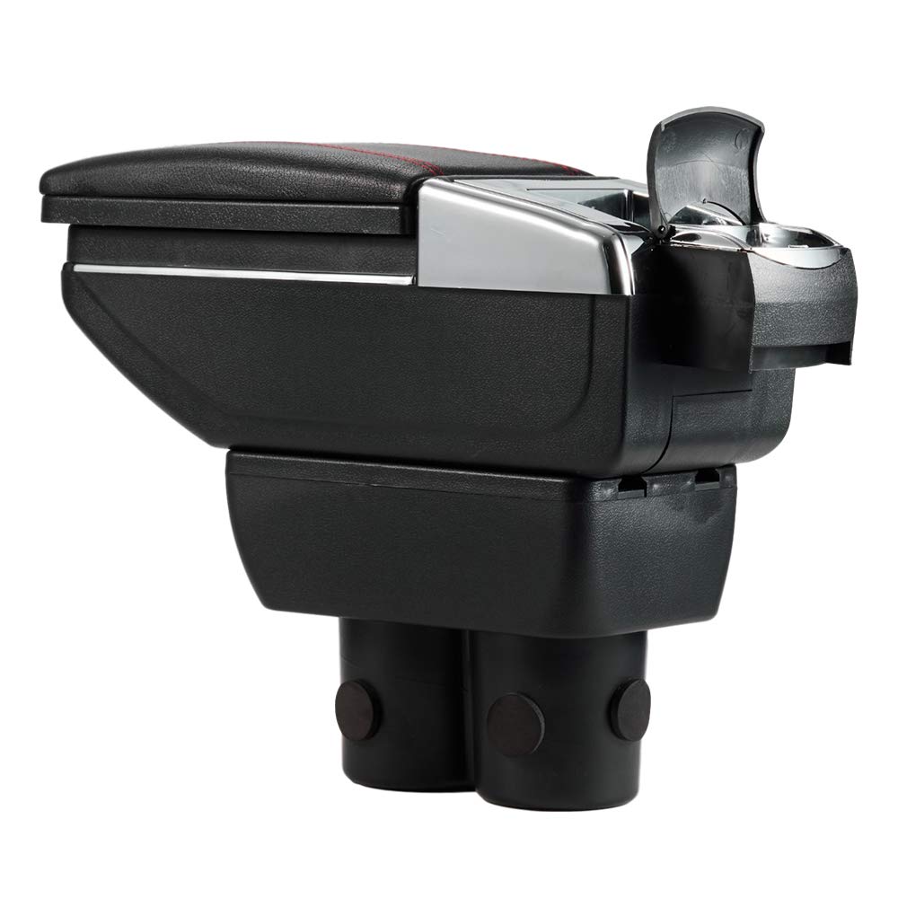 Argentavis Armrest for Jimny and Multifunctional Armrest Console Box with Storage and Accessory Compartment JB23, JB33, JB43, JB64, JB74, (Black)