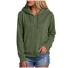 Women's Long Sleeve Hoodie Pullover Button Up Hoodie Casual Solid Color Casual Hooded