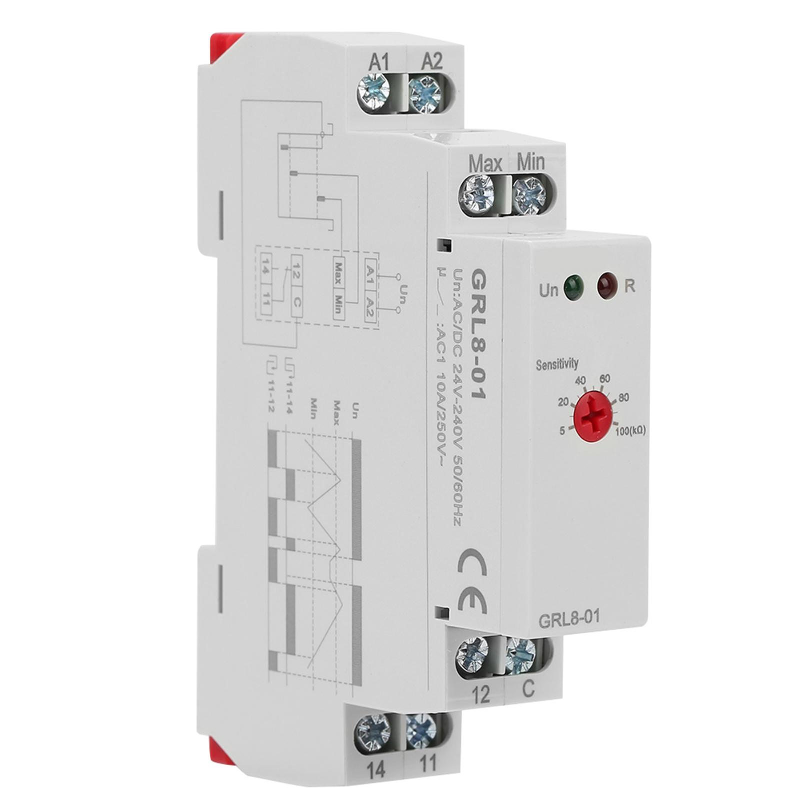 

GRL801 Реле контролю рівня рідини Контролер рівня води 10A ACDC 24V240V