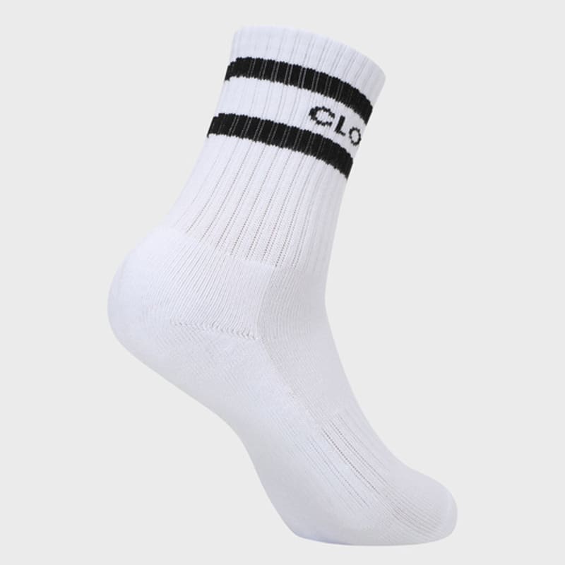 CLOUD ZERO 2S Crew Socks (2P) (0097055) CZFAF1SC903SB-WHITE