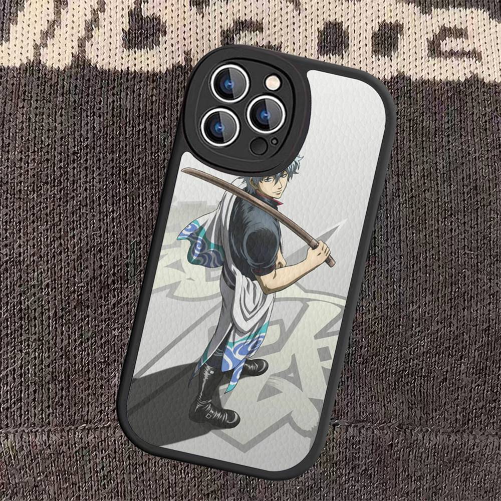 G-GINTAMA Anime Phone Case Hard Leather For IPhone 16 15 14 Mini 11 12 13 Pro Max Plus Fundas