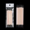 3-Piece Wooden Handle Embossing & Dotting Tool Set for Quilling, Pottery, Clay, and Paper Scoring