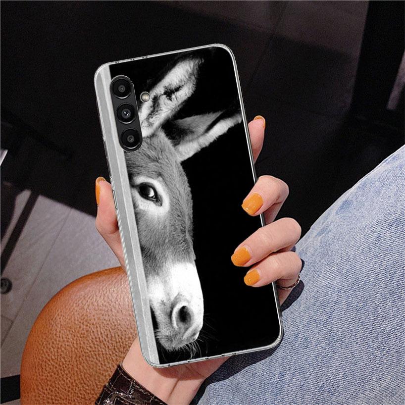 Funny Donkey Phnoe Case for Samsung Galaxy A17 A37 A57 A16 A26 A36 A56 A15 A14 A13 A55 A54 A53 A35 A34 A33 A25 A24 A23 A52 Galax