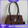 Large Capacity Suede Bag Women's Autumn and Winter New Casual Matte Shoulder Underarm Bag Pillow Bag