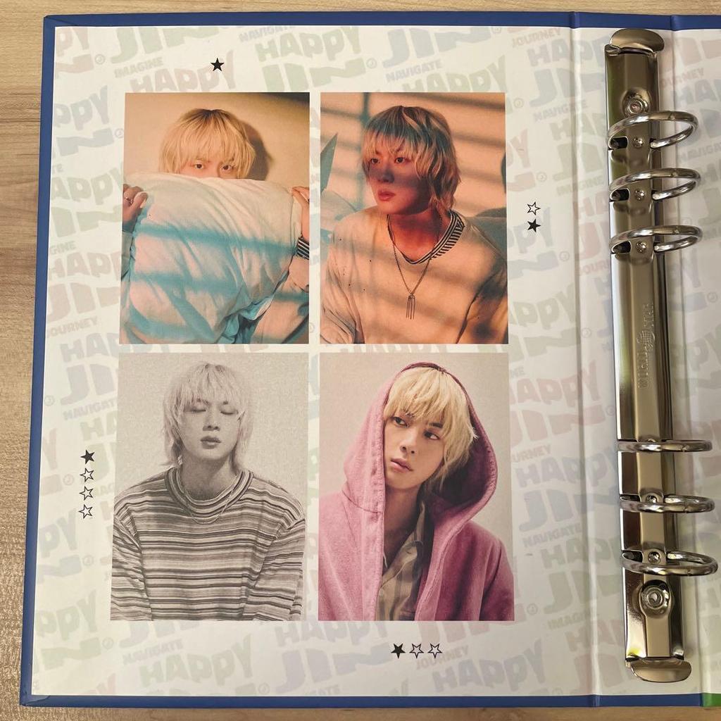[USED] BTS JIN HAPPY Binder Ring File Kim Seokjin Korea