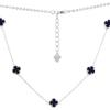 Silver Necklace with Natural Lapis Lazuli, Product Weight 6.04 G (60001991)