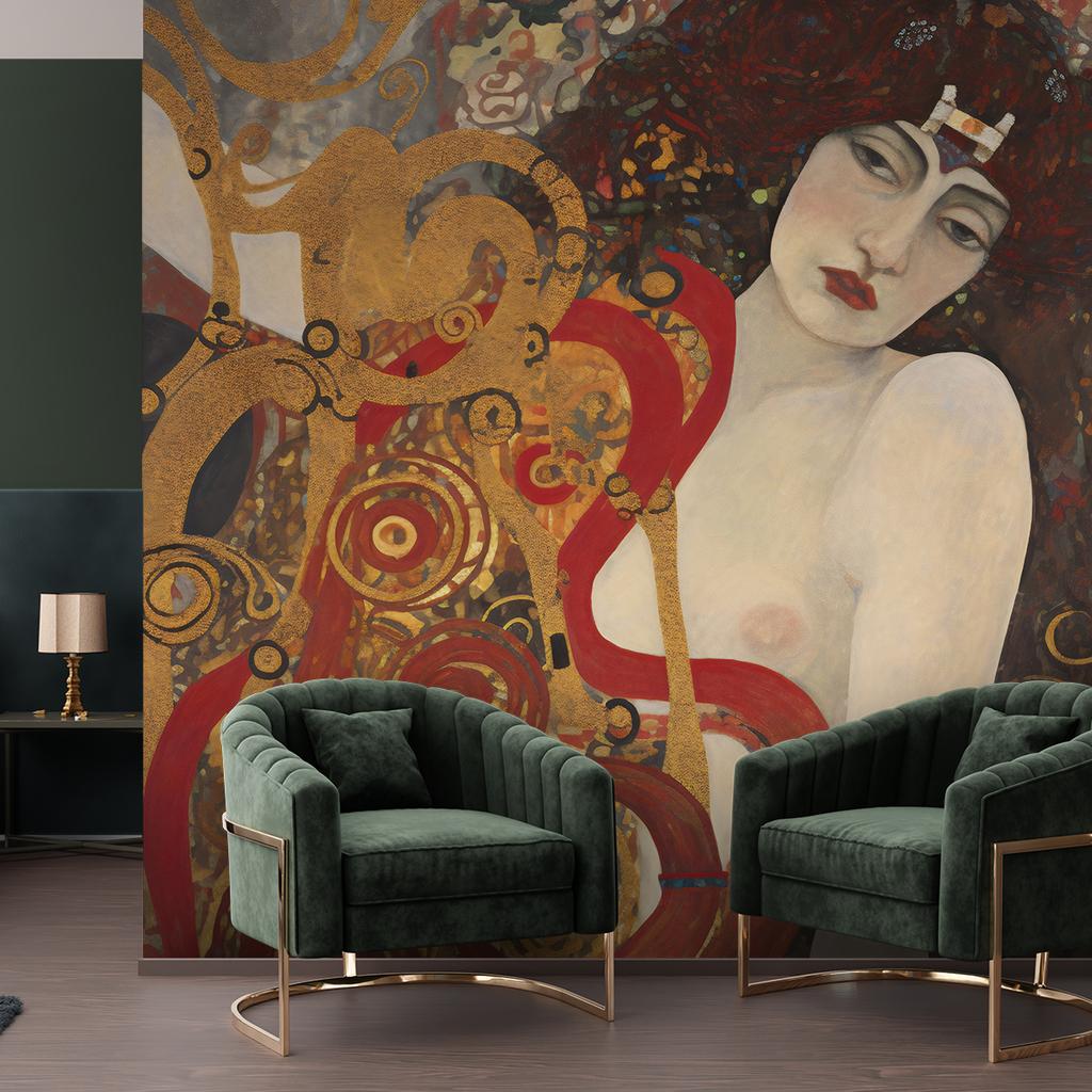 Wallpaper Female Abstraction - G. Klimt