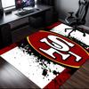 Vintage 49ers Football Teppich Büro Teppich Rutschfeste Matte, Stuhlmatte Bodenbelag für Gaming, Schlafzimmer, Wohnzimmer, Heimdekoration Weihnachtsgeschenk