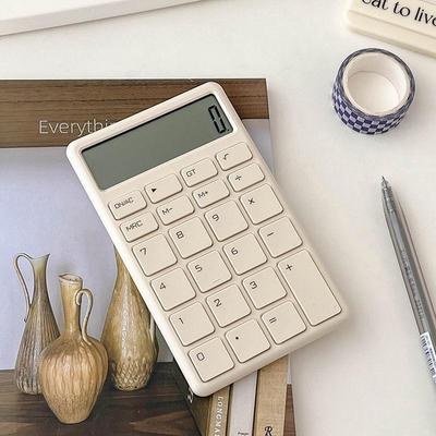 Kompaktowy Minimalistyczny Kalkulator Finansowy do Biura i na Egzaminy